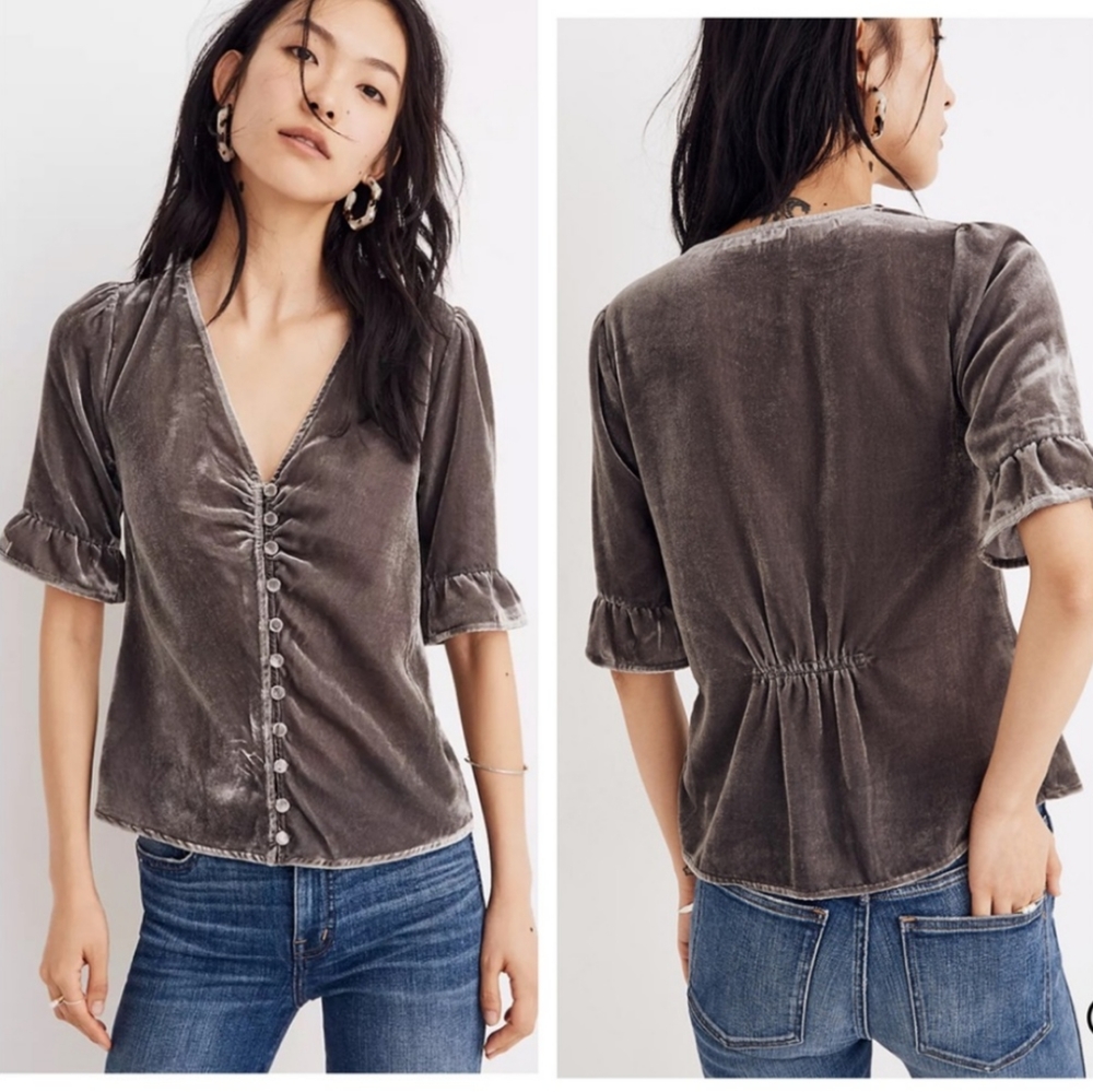 Madewell Velvet Daylight Top